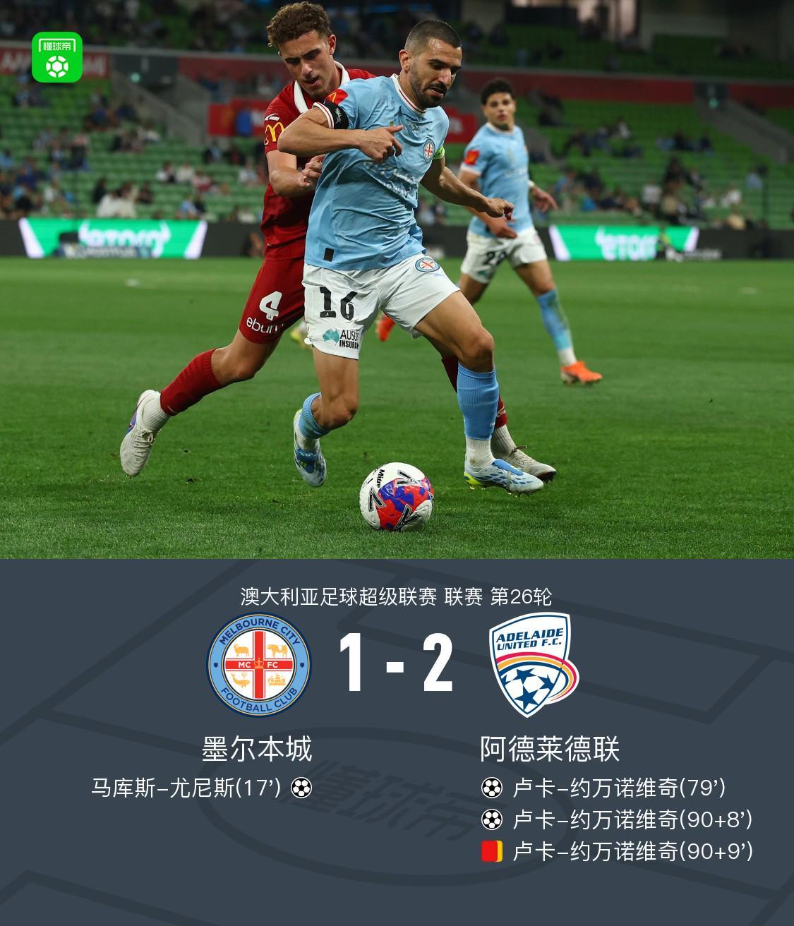 完美世界竞技平台官网实名认证-阿德莱德联2-1逆转墨尔本城，卢卡-约万诺维奇读秒绝杀+双响